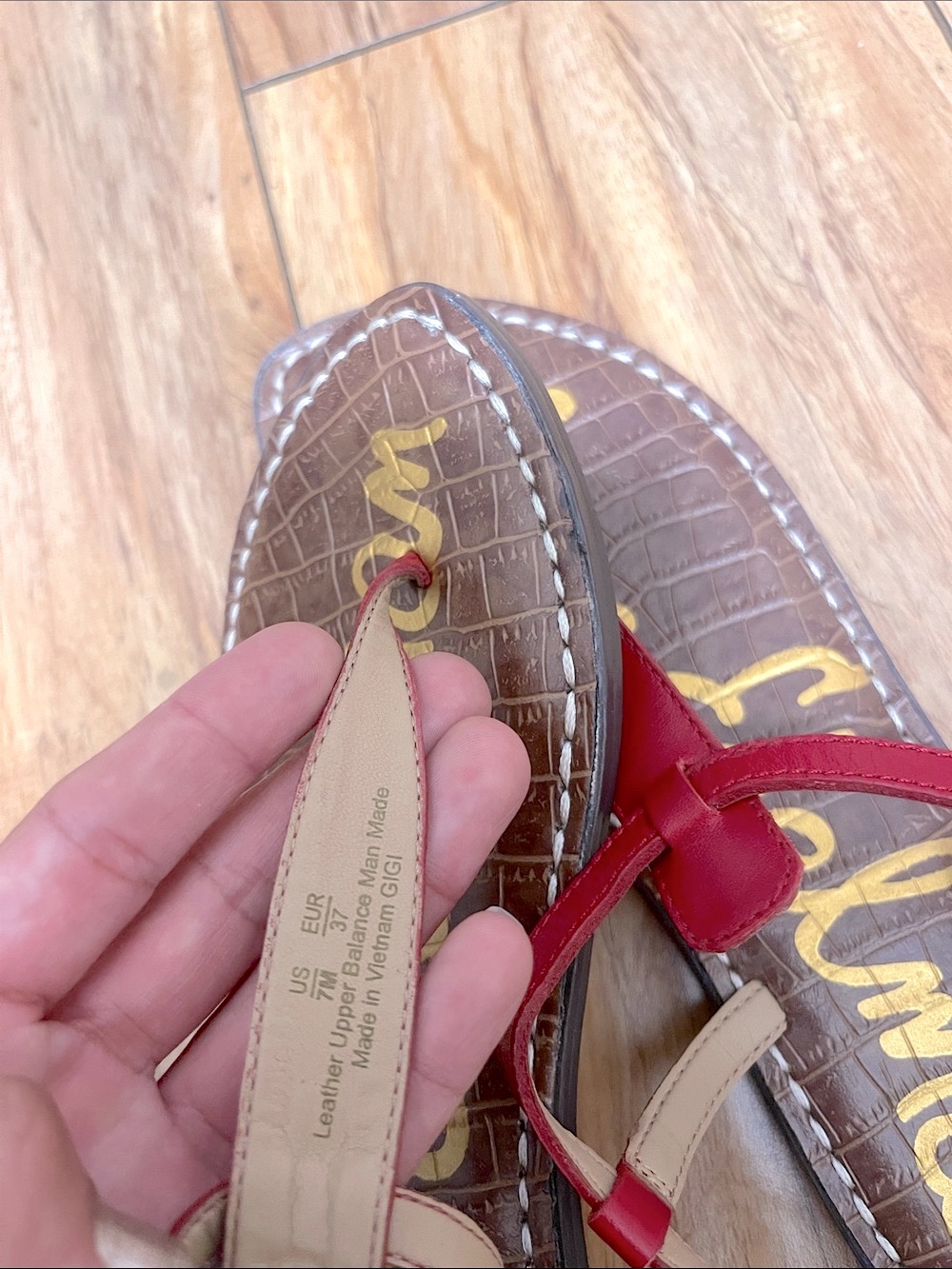 NWOT Sam Edelman Gigi Regular Fit Toe Post Sandals - Picture 9 of 9
